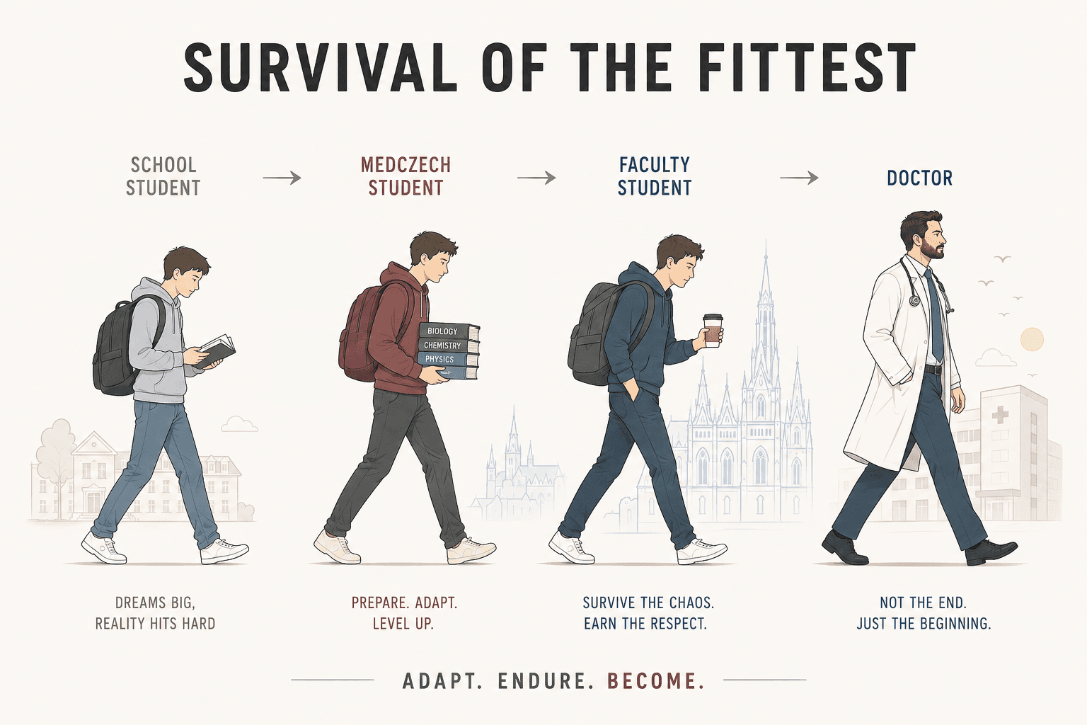 Surviving medical school in Czechia